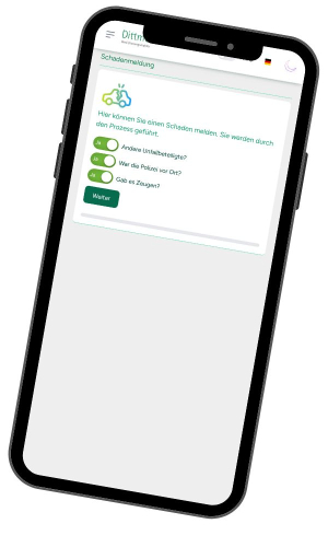 Schnelle Schadenmeldung in der DriverApp